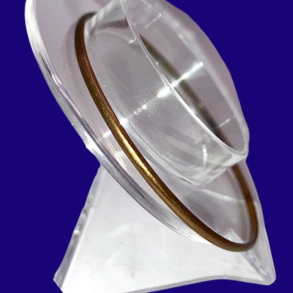 Gold-Tone Rounded 2.75" Bangle Bracelet!